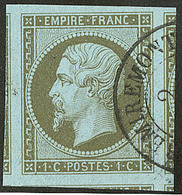 No 11, Cinq Voisins, Obl Cad, Superbe - 1853-1860 Napoleon III