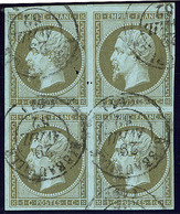 No 11, Bloc De Quatre Obl Cad Ribeauvillé Avril 62. - TB - 1853-1860 Napoléon III