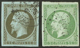 Nos 11, 12. - TB - 1853-1860 Napoleon III