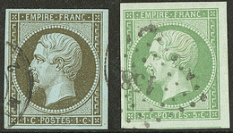 Nos 11, 12b. - TB - 1853-1860 Napoleon III