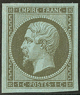 * No 11b, Vert Bronze, Quasiment **. - TB - 1853-1860 Napoléon III.