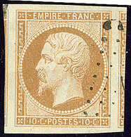No 13IIa, Bistre, Deux Voisins, Ex Chois. - TB - 1853-1860 Napoleon III