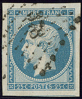 No 15, Bleu, Deux Voisins, Jolie Pièce. - TB - 1853-1860 Napoléon III