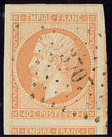 No 16a, Orange Clair, Quatre Voisins, Obl Pc 3707, Ex Choisi. - TB - 1853-1860 Napoleon III