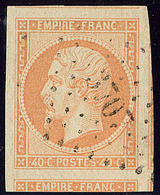 No 16a, Orange Clair, Quatre Voisins, Obl Pc 3707, Ex Choisi. - TB - 1853-1860 Napoléon III.