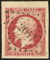 Vermillonné. No 17Ad, Bdf + Un Voisin, Superbe - 1853-1860 Napoléon III.