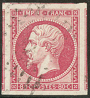 No 17B, Rose, Cinq Voisins, Jolie Pièce. - TB - 1853-1860 Napoleon III