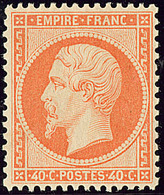 * No 23, Orange, Quasiment **, Très Frais Et Centré. - TB. - R - 1862 Napoléon III.