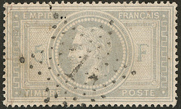 No 33, Obl étoile "1", Jolie Pièce. - TB - 1863-1870 Napoleon III With Laurels