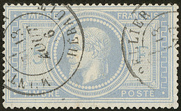 No 33a, Gris Bleu, Obl Cad Montpellier 13 Août 76. - TB - 1863-1870 Napoléon III Lauré