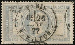 5 Et F En Bleu. No 33d, Défauts, TB D'aspect - 1863-1870 Napoléon III Con Laureles