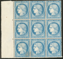 (*) No 37, Bleu, Bloc De Neuf Bdf, Très Frais. - TB - 1870 Beleg Van Parijs