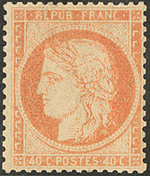 * No 38, Orange, Très Frais. - TB - 1870 Siège De Paris