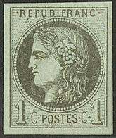** No 39Id, Gris-olive Foncé, Très Frais. - TB - 1870 Bordeaux Printing