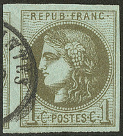 No 39IIIl, Un Voisin, Obl Cad, Ex Choisi. - TB - 1870 Ausgabe Bordeaux