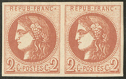 * No 40II, Paire, Très Frais. - TB - 1870 Ausgabe Bordeaux