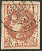 No 40II, Obl Cad 17 De Juin 71, Jolie Pièce. - TB - 1870 Ausgabe Bordeaux