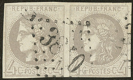 No 41II, Paire Obl Gc. - TB - 1870 Bordeaux Printing