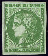 (*) No 42IIj, Vert Foncé, Très Frais. - TB - 1870 Ausgabe Bordeaux