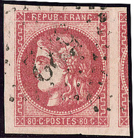 No 49e, Groseille, Deux Voisins, Nuance Foncée, Superbe. - R - 1870 Bordeaux Printing