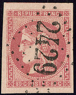 No 49e, Un Voisin, Obl Gc 2429, Jolie Pièce. - TB. - R - 1870 Bordeaux Printing