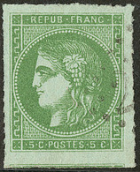 Percés En Lignes. No 42IIg, Nuance Foncée, Un Voisin, Jolie Pièce. - TB - 1870 Bordeaux Printing