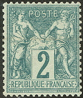 * No 62, Vert, Très Frais. - TB. - R - 1876-1878 Sage (Type I)