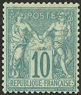 * No 65, Vert, Très Frais Et Centré. - TB - 1876-1878 Sage (Type I)