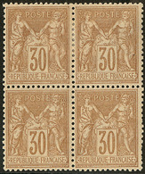 * No 80, Bloc De Quatre (un Ex **). - TB - 1876-1878 Sage (Type I)