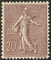 ** No 131c (Yv. 131a), Brun-lilas Foncé, Très Frais Et Centré. - TB - Other & Unclassified