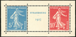 ** Strasbourg 1927. No 242A, La Paire Avec Intervalle, Encadrée, Très Frais. - TB - Other & Unclassified