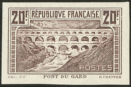 (*) Pont Du Gard. Essai De Couleur. No 262, En Brun-noir. - TB - Other & Unclassified
