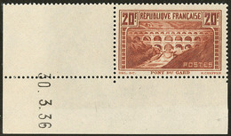 ** Pont Du Gard. No 262, Cdf Daté 30.3.36. - TB - Other & Unclassified