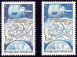 ** Couleur Bleu Foncé Absente. No 2297a (Yv. 2292b), + Un Ordinaire Pour Comparaison. - TB - Other & Unclassified