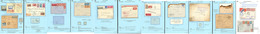LETTRE Lignes Africaines (DAGNAUX). Collection 1930-1938, 14 Plis, Griffes, Cachets, Obl Et Destinations Diverses Dont 6 - Other & Unclassified