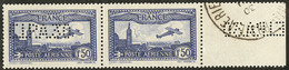 ** EIPA 30. Tenant à Non Perforé. No 6c (Maury 6Aa), En Paire Avec Non Perforé *, Bdf Avec Perforation. - TB - 1927-1959 Mint/hinged