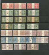 * Collection. 1903, Entre Les N°129 Et 133, Des Ex ** Et Obl, Mill. 3 à 6. - TB Ou B - Millesimes