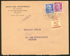 LETTRE Orléans. No 3 + Poste 811 + 886, Sur Enveloppe Commerciale à En-tête. - TB - Other & Unclassified