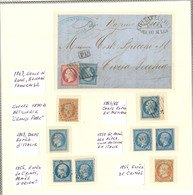 Corps Expéditionnaires. 1855-1867, 1 Enveloppe Et 8 Détachés Divers, Tous états - Collections