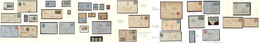LETTRE 1849-1890 (Poste, Taxe), 21 Plis Ou Devants Et 27 Détachés Ou Sur Fragments, Obl Diverses, Dont 18 Def, T22 Et Ta - Collections