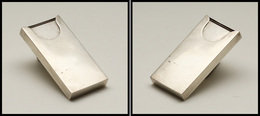 Distributeur De Timbres Rectangulaire, En Argent, Poinçons, 55x28x7mm. - TB (cf Christie's 2002) - Stamp Boxes