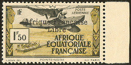 * Poste Aérienne. France-Libre. No 14, Bdf, Gomme Coloniale. - TB - Other & Unclassified