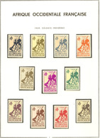 * AFRIQUE OCCIDENTALE. Collection. 1944-1959 (Poste, Service, Taxe, BF), Complète. - TB - Autres & Non Classés