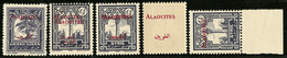 ** Variétés. Nos 22c (2), 22f, 22 Surch. "Alaouites" Seul, 22A. - TB (N°Maury) - Other & Unclassified