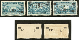 * Variétés. Nos 78a, 78b(surch. Renv. Et Double Surch.), 80b**, 81a**. - TB - Autres & Non Classés