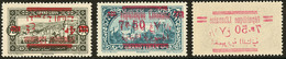 ** Variétés. Nos 119a, 120d, 120e (recto-verso). - TB - Other & Unclassified