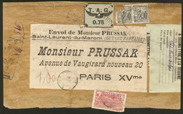 LETTRE Poste Aérienne. TAG. No 4A + Divers, Sur Grande étiquette D'envoi Prussak Pour Paris. - TB - Other & Unclassified