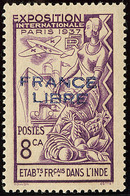 * France-Libre. Surcharge Bleue. No 156a, Très Frais. - TB - Sonstige & Ohne Zuordnung