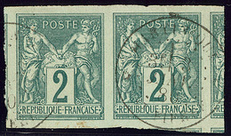 Précurseurs. CG No 30, Paire, Quatre Voisins, Obl Cad, Superbe - Other & Unclassified