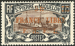 ** France-Libre. Surcharge Orange. No 245a, Pos. 17, Très Frais. - TB. - R - Other & Unclassified